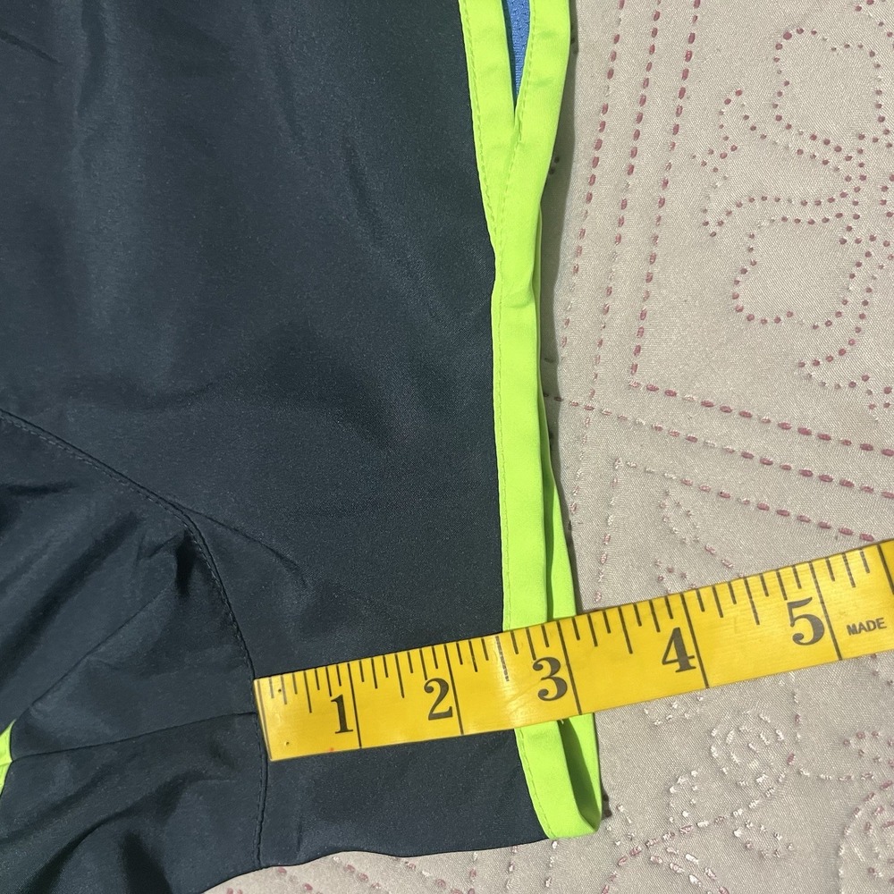 Nike Running Shorts Womens Navy Blue Dri-FIT Tempo Neon Trim Size M - Picture 7 of 7